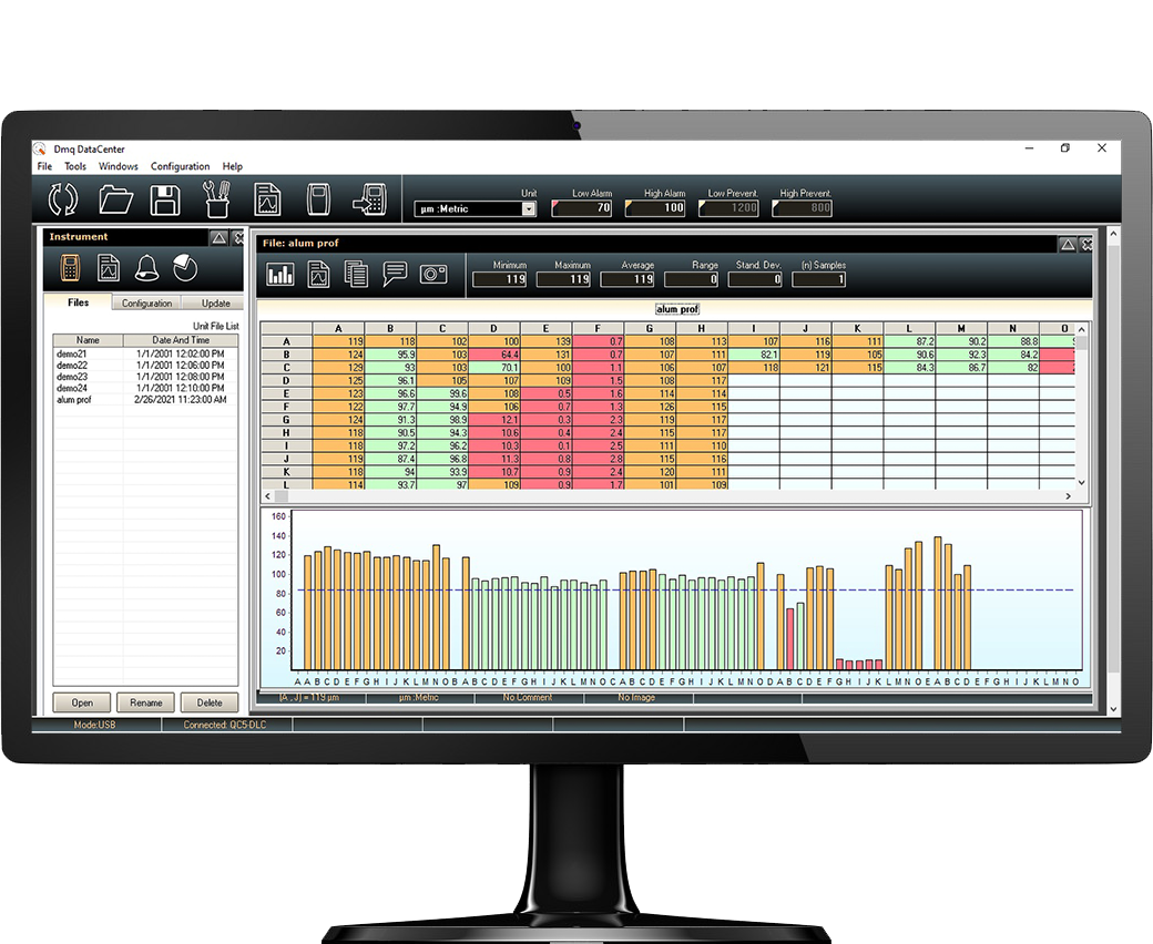 DataCenter software for PCs with OS Windows