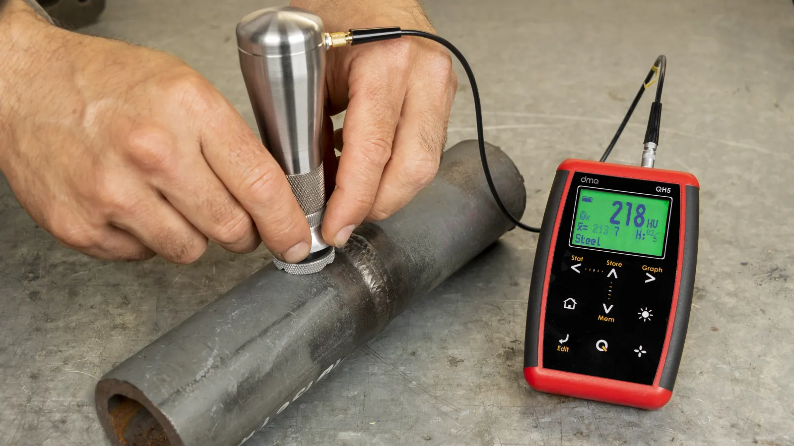 Hardness measurement with the UCI method - QH5 U